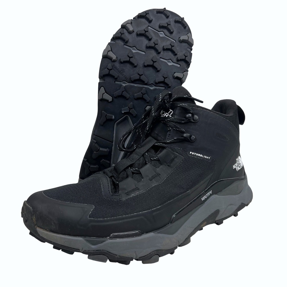 The North Face VECTIV Fastpack Mid FUTURELIGHT Hiking Boots Mens 11 Black EUC